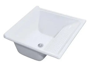 Tanque 48 Litros 60x60cm Mármore Sintético Gelo - Decoralita