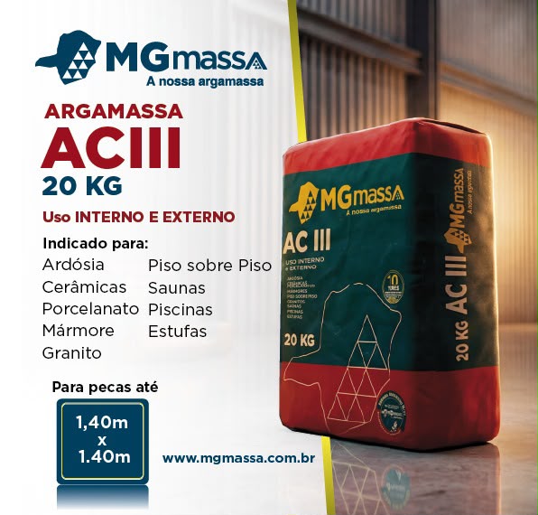 Argamassa AC-III 20KG - MG Massa