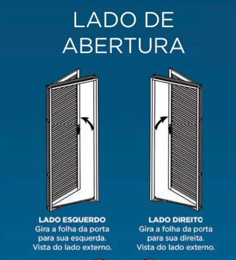 Porta Laminada Esquerda em Aço Realiza 215X080 - Viltralfer