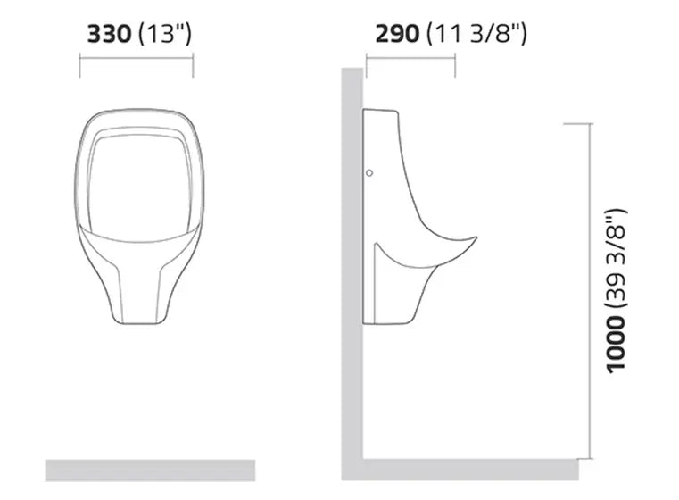 Mictório Sifonado 50X30 Branco Sem Kit De Instalção - Icasa