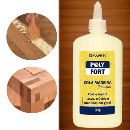 Adesivo Cola Madeira Polyfort 90 Grs - Pulvitec
