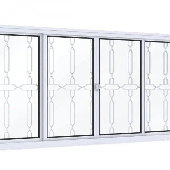 Janela Branca Elo 100X150 4 folhas-Vitralfer