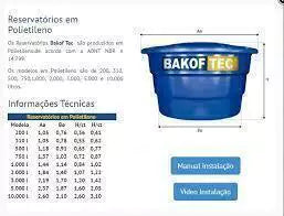 CAIXA D AGUA POLIETILENO 310 LITROS COM TAMPA- BAKOF