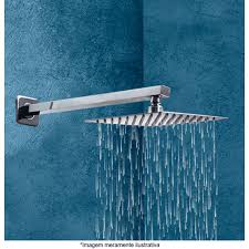 Chuveiro de Parede Slim Inox 20 CM - Flvx