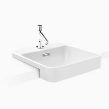 Cuba Semi-Encaixe Forefront 1 Furo 46X43Cm Branco - Kohler