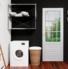 Porta Aluminio Postigo Veneziana com 3 vidros 210X80 Direita 9939- Mugitec