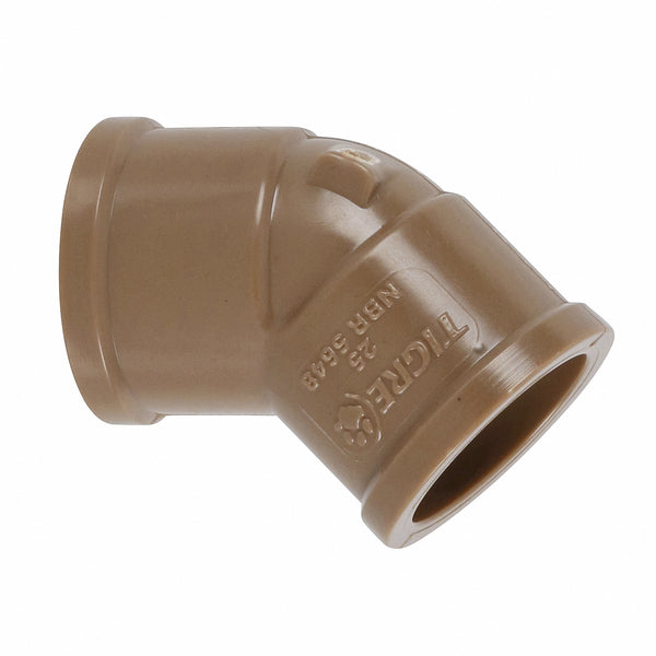 Joelho PVC Marrom Soldável 45x25mm - Tigre