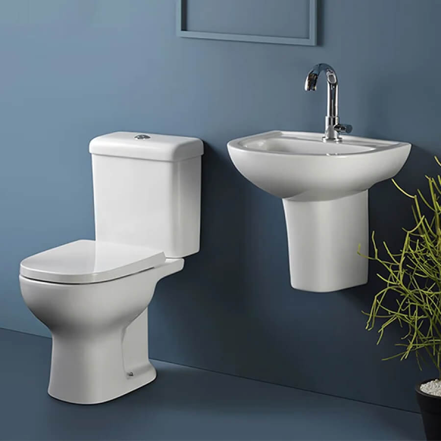 Conjunto Bacia Para Caixa e Caixa Acoplada Etna Branca - Icasa