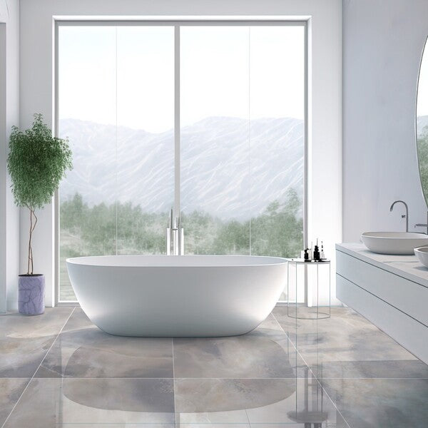 Piso Celeste 62X120 Polido - Ceral