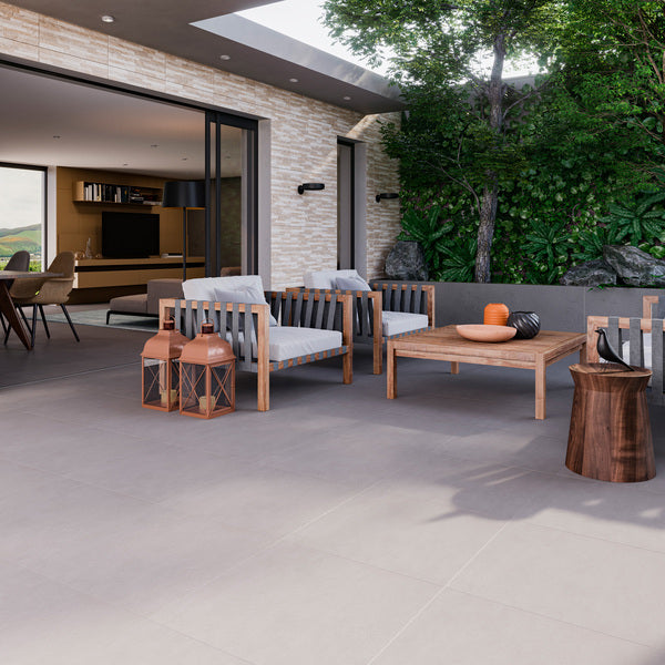 Porcelanato Cemento Grigio 90X90 Externo - Biancogres