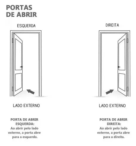Porta Alumínio Lambril 210X90 Direita Vertical Com Puxador 67750 - Mugitec