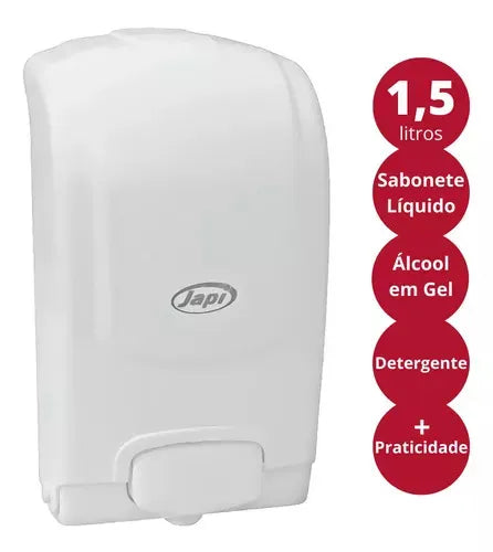 Porta Sabonete Liquido Branco HPSLR1 - Japi