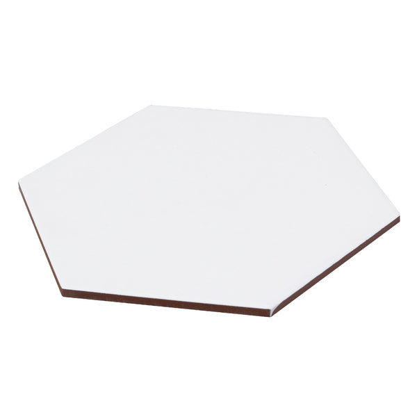 Revestimento Fachada Hexagonal White 22,8x22,8 Acetinado - Ceral