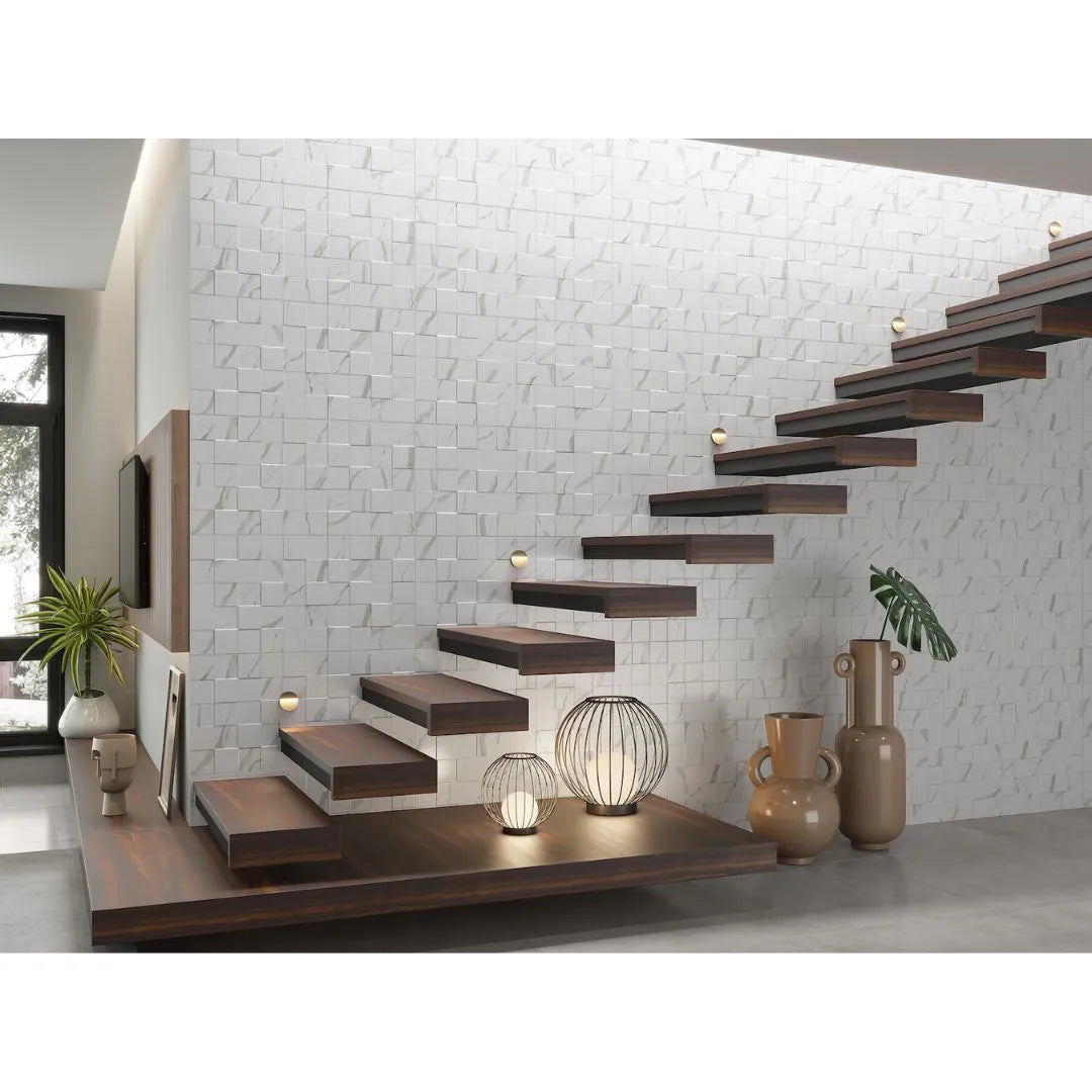 Revestimento 39X75 Square Mont Blanc Acetinado AC539008 - Incopiso