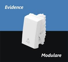 Módulo Puçsador Campainha 16A/250V 2866 Modulare / Evidence / Blanc Mais - Fame