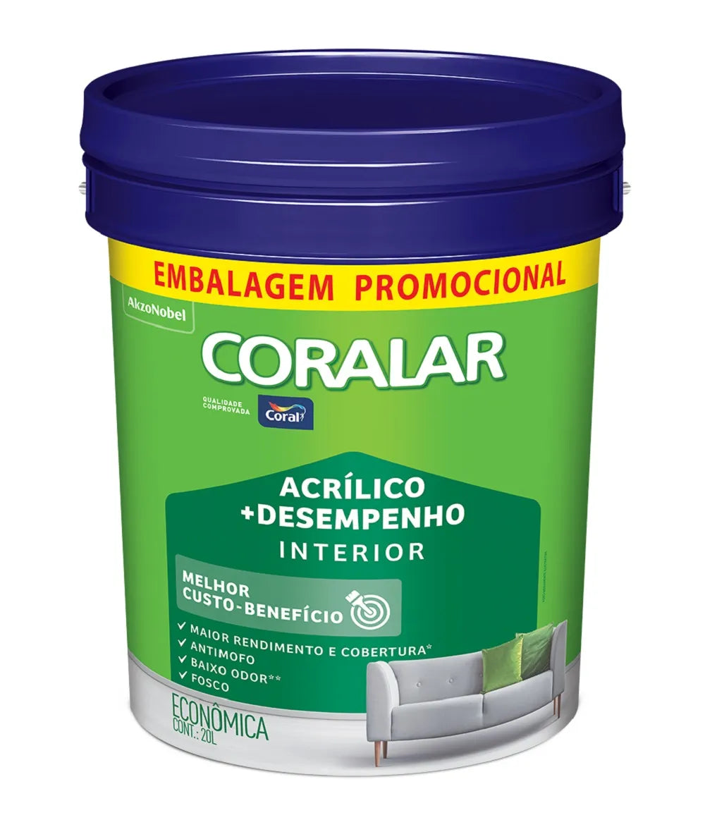 Tinta Coralar Desempenho Gelo 20LT - Coral