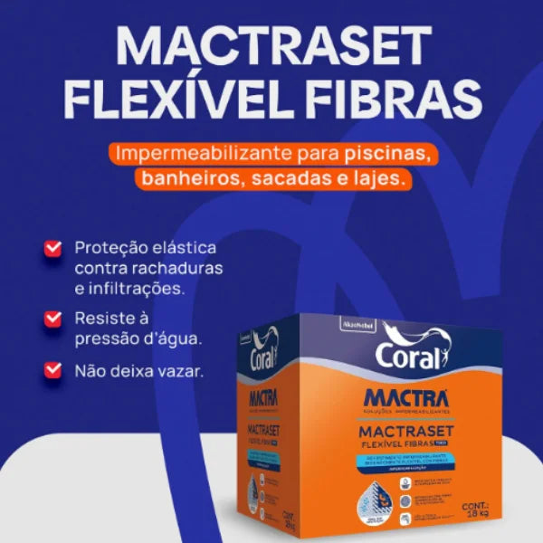Coral Mactraset Profissional 18 KG Mactra - Coral
