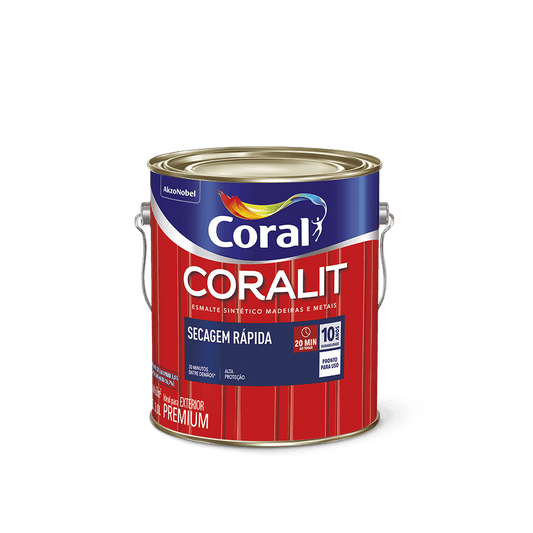 Tinta Coralit Seca Rapído Braco 3,0LT - Coral