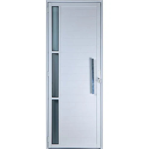 Porta Alumínio Lambril 210X90 Direita Vertical Com Puxador 67750 - Mugitec