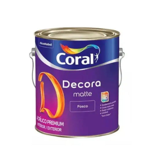 Tinta Base Decora Matte FO P 3,2L - Coral