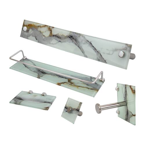 Kit Acessorios 5 Pçs Reto Calacata Branco - VMEX