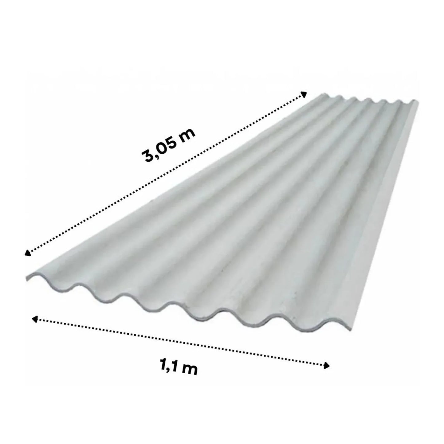 Telha 305X110X6MM - Precon