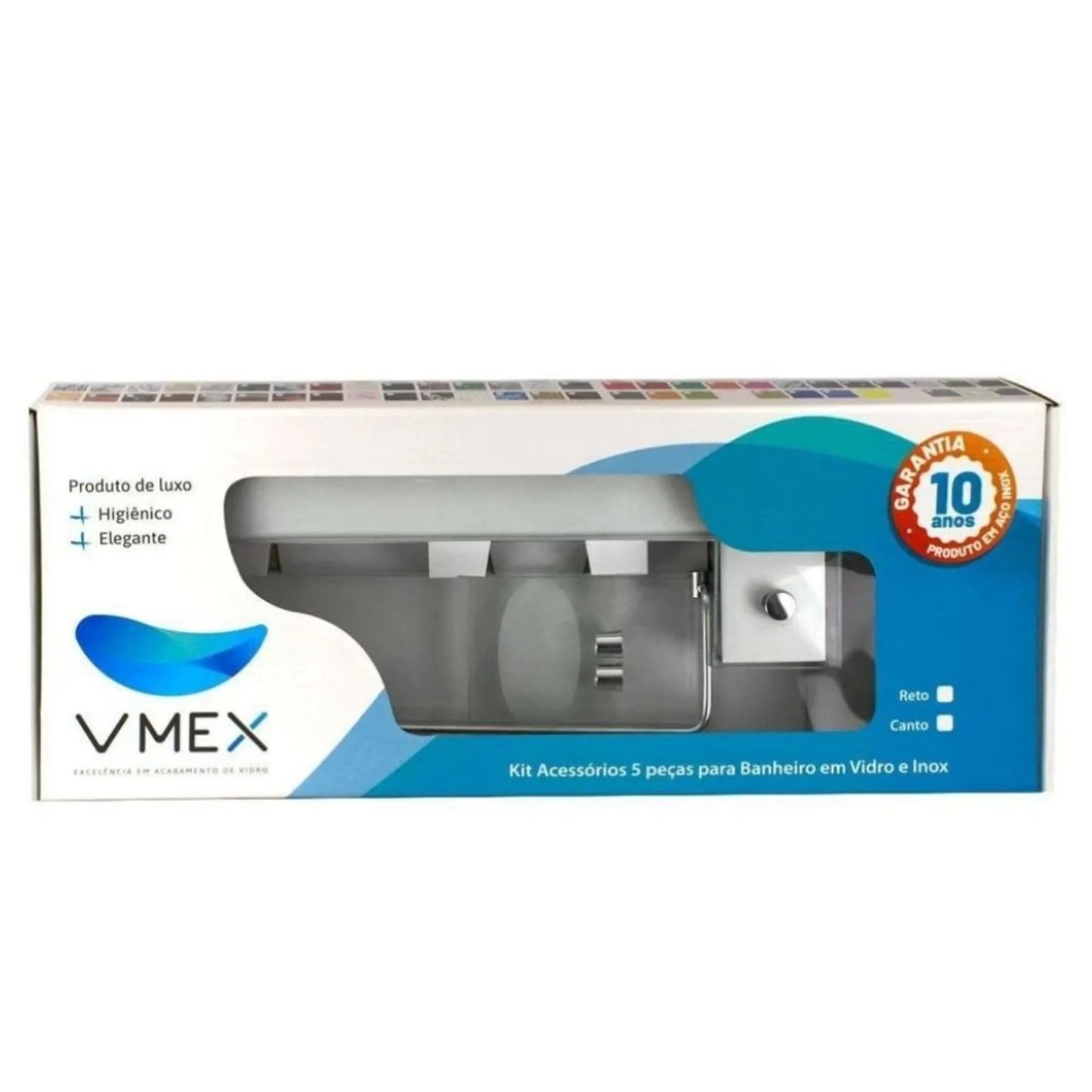 Kit Acessorio 5 Pçs Reto Incolor - VMEX