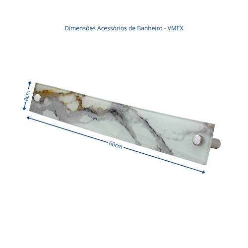 Kit Acessorios 5 Pçs Reto Calacata Branco - VMEX