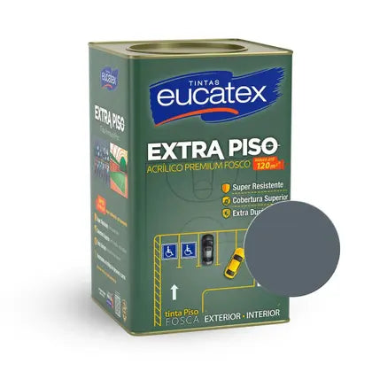 Tinta Acrílica Para Piso 18L Cinza - Eucatex