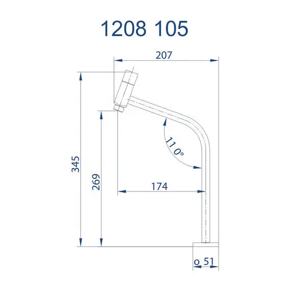 Torneira Lavatório de Mesa 1208 C105 Cromada - Fani