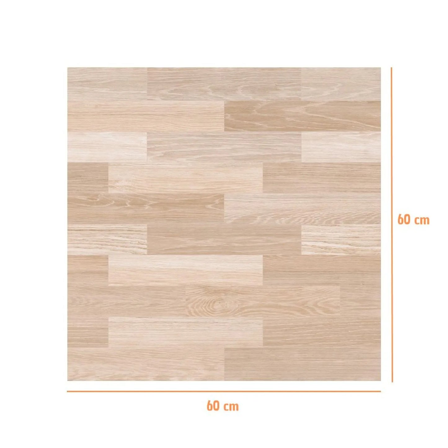 Piso 60X60 Parquet Almond Polido - Lume