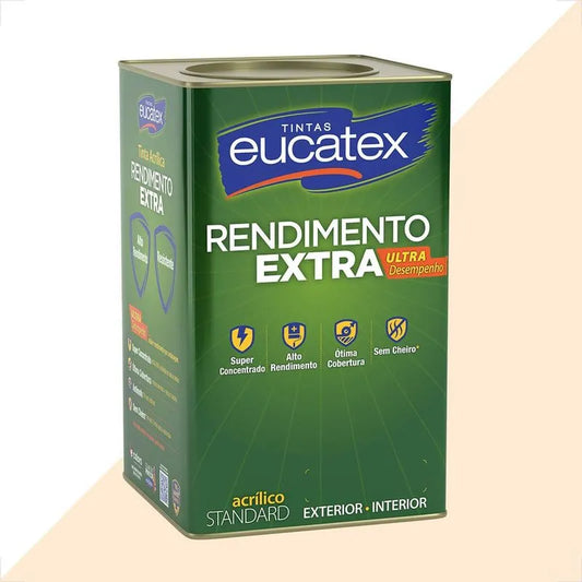 Tinta Acrílica Rendimento Extra 18L Perola - Eucatex