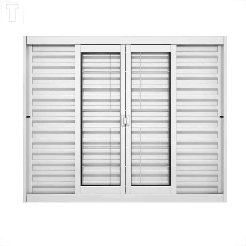 Veneziana Branca Realiza 100X120 6FLS Grade Quadriculada 104528 - Vitralfer