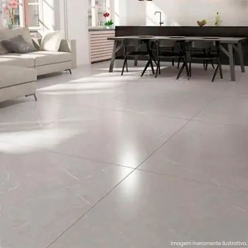 Porcelanato 90X90 Venato Argenta  Acetinado - Delta
