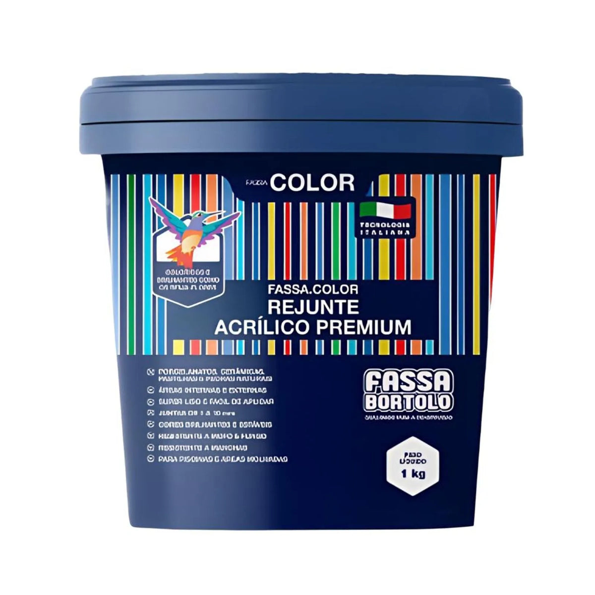 Rejunte Acrílico Premium Cinza Escuro 1Kg - Fassa Bortolo