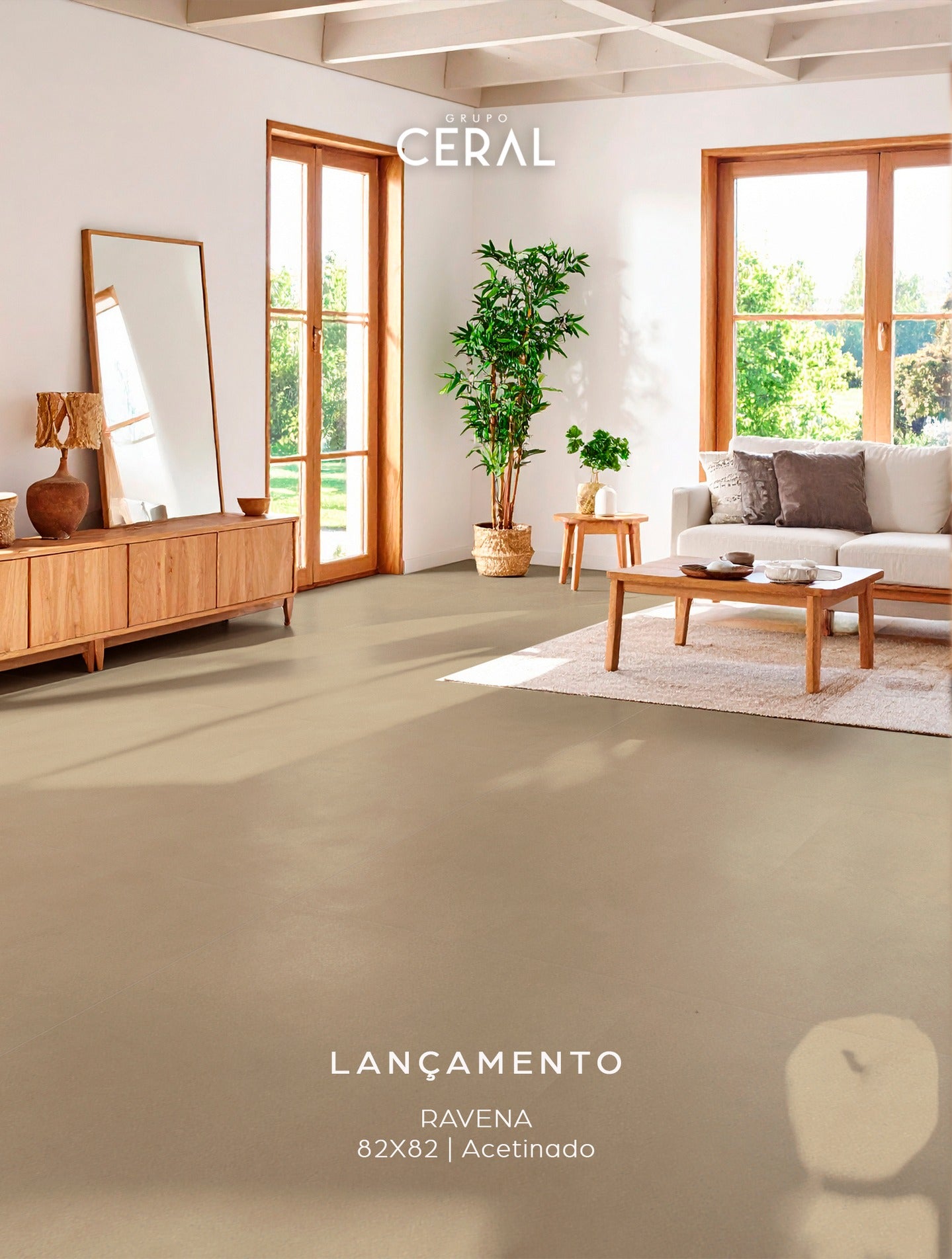 Piso 84X84 Acetinado Ravena  - Ceral