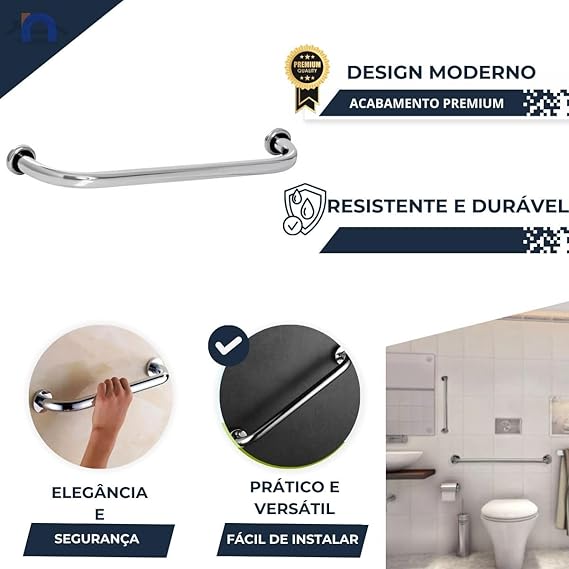 Barra De Apoio Curva 90CM - Minox