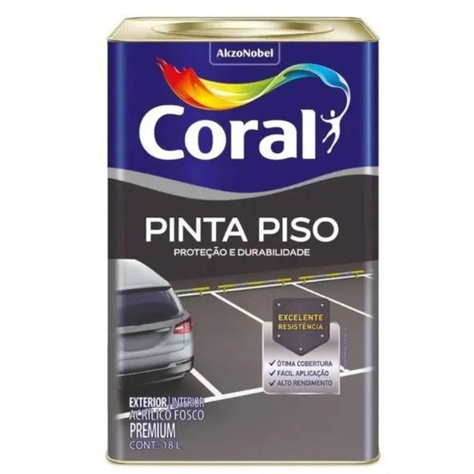 Tinta Para Piso Azul 18 Litros - Coral