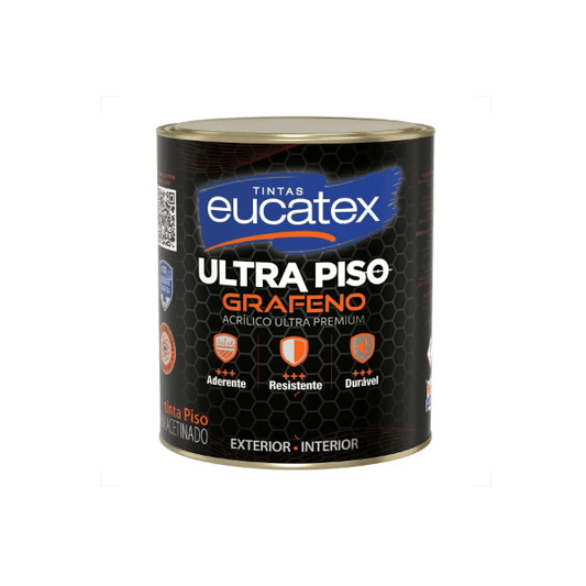 Eucatex Acrilíco Piso Grafeno Branco 1/4  - Eucatex