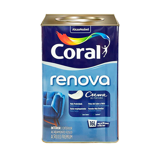 Tinta Base Renova MF 16L - Coral