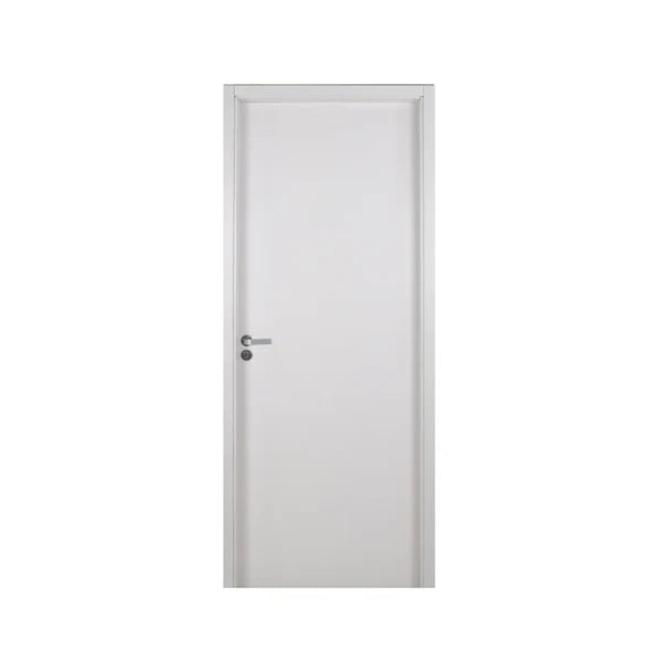 Porta Pronta 215x84 Esquerda Semi-Oca Batente Mdf Branco Com Alizar - Mgm
