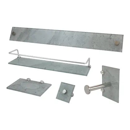 Kit Acessorios 5 Pçs Reto Cimento Queimado - VMEX