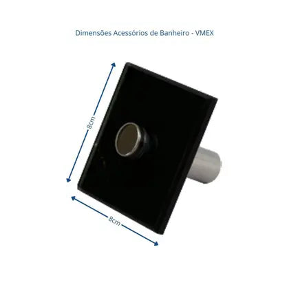 Kit Acessorio 5 Pçs Reto Calacata Preto - VMEX