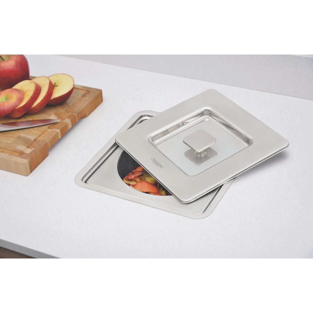 Lixeira Inox Embutir 5LT R.94518/205 Clean Square - Tramontina