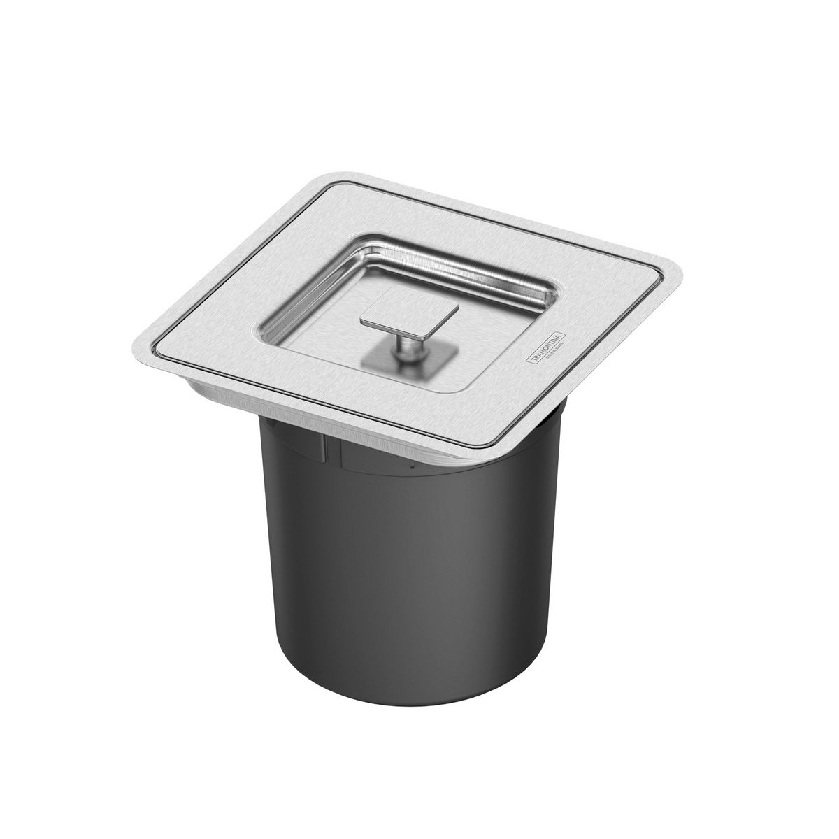 Lixeira Inox Embutir 5LT R.94518/205 Clean Square - Tramontina