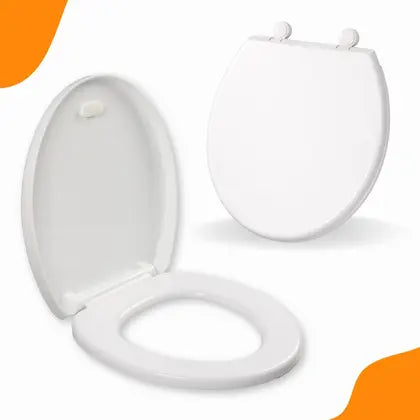 Assento Sanitário PP Fechamento Suave Oval Branco AT4063-2 - Atlas