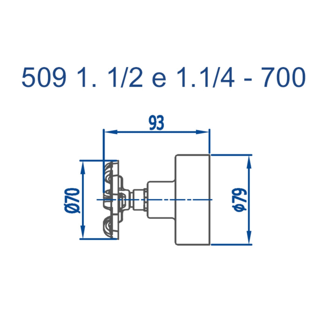 Acabamento para Registro B700 3/4 509 - Fani