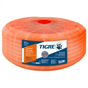 Eletroduto Tigreflex 25mm Laranja Rolo 50mt - Tigre