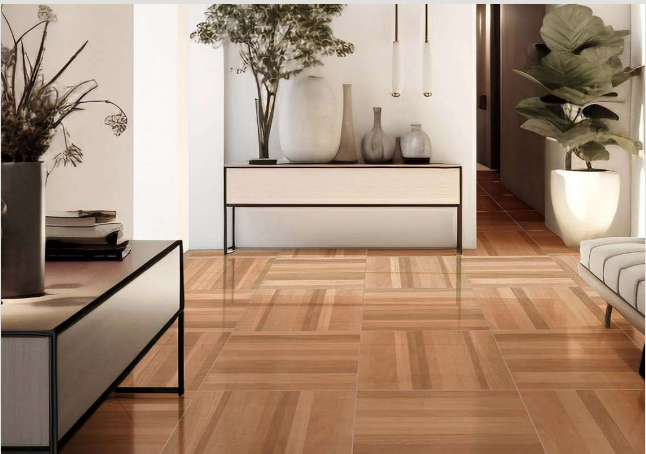 Piso 60X60 Parquet Marsala Brilhante DR 60006 - Embramaco