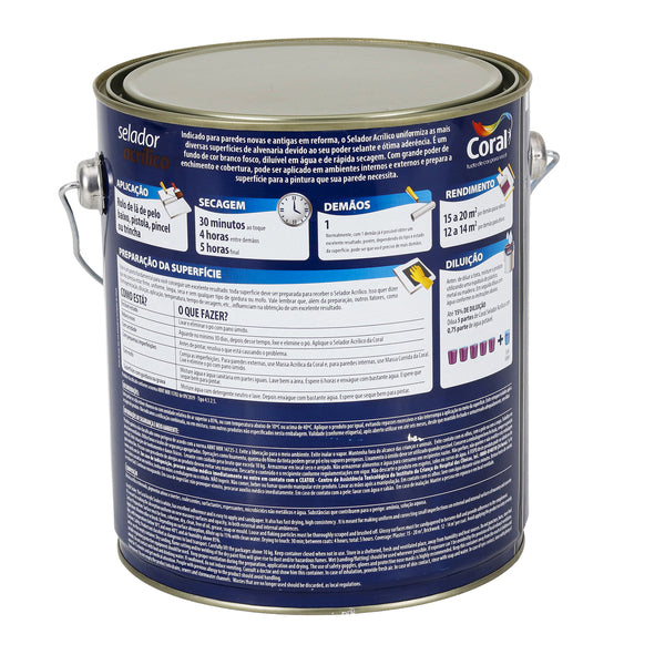 Selador Acrílico 3,600 L - Coral